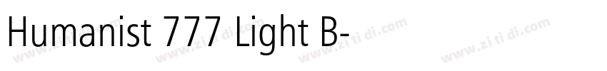 Humanist 777 Light B字体转换